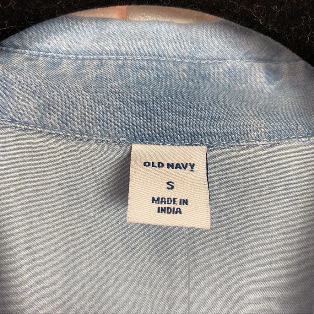 Old Navy Blue Chambray Tunic Dress Sz.S NWT - Image 6