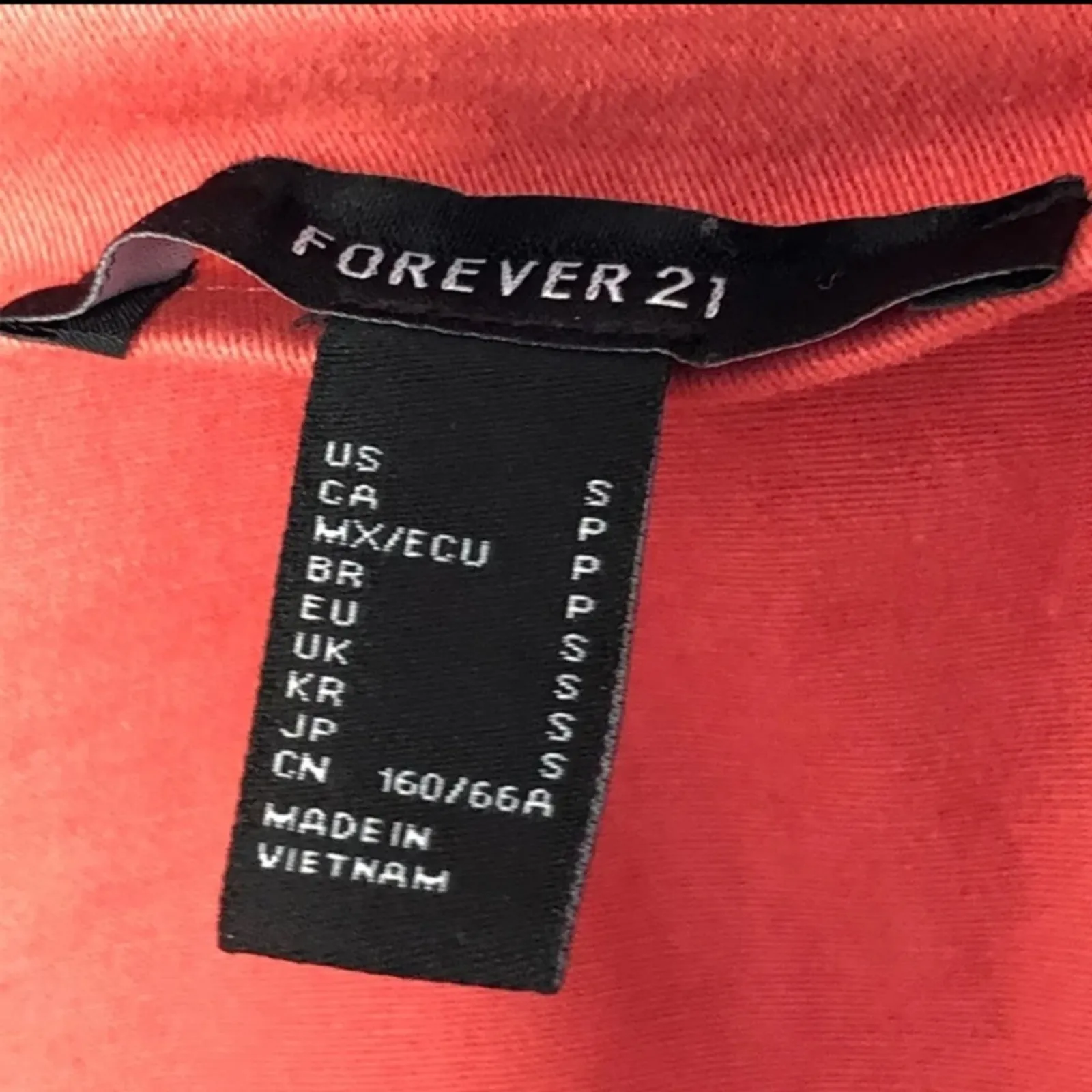 Forever 21 Salmon Red O-Ring Zipper Mini Skirt Y2K Grunge Retro Size Small - Image 6