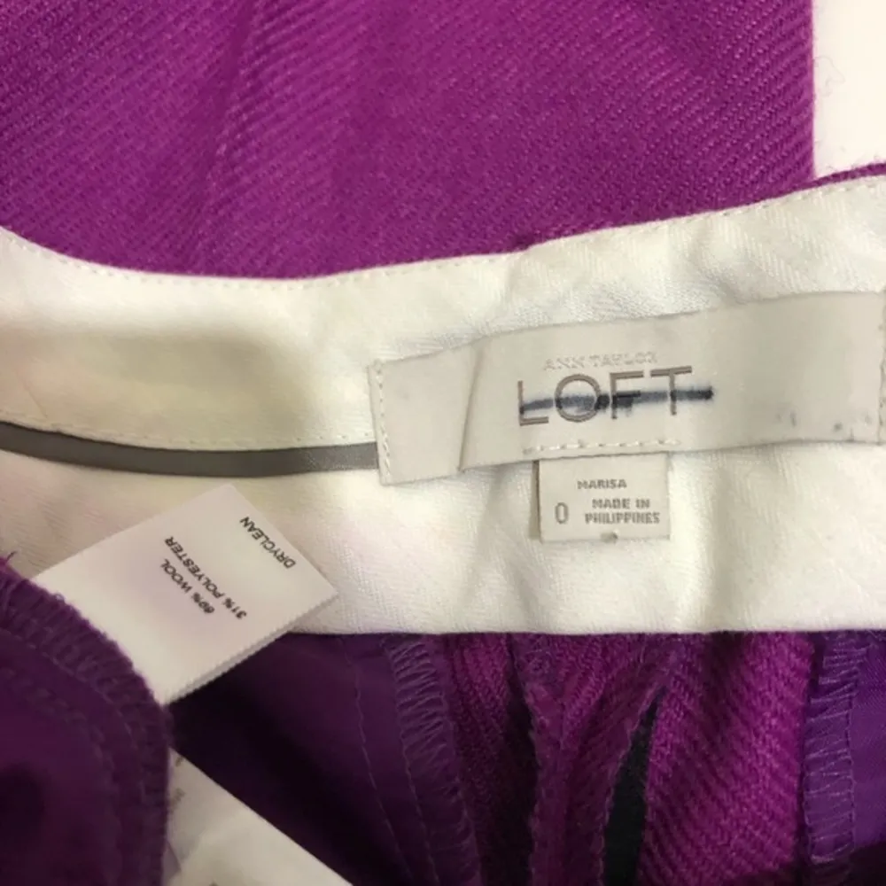 NWOT  Marisa Wool Blend Cuffed Ankle Pants Trousers Office Work Wear New - Image 5