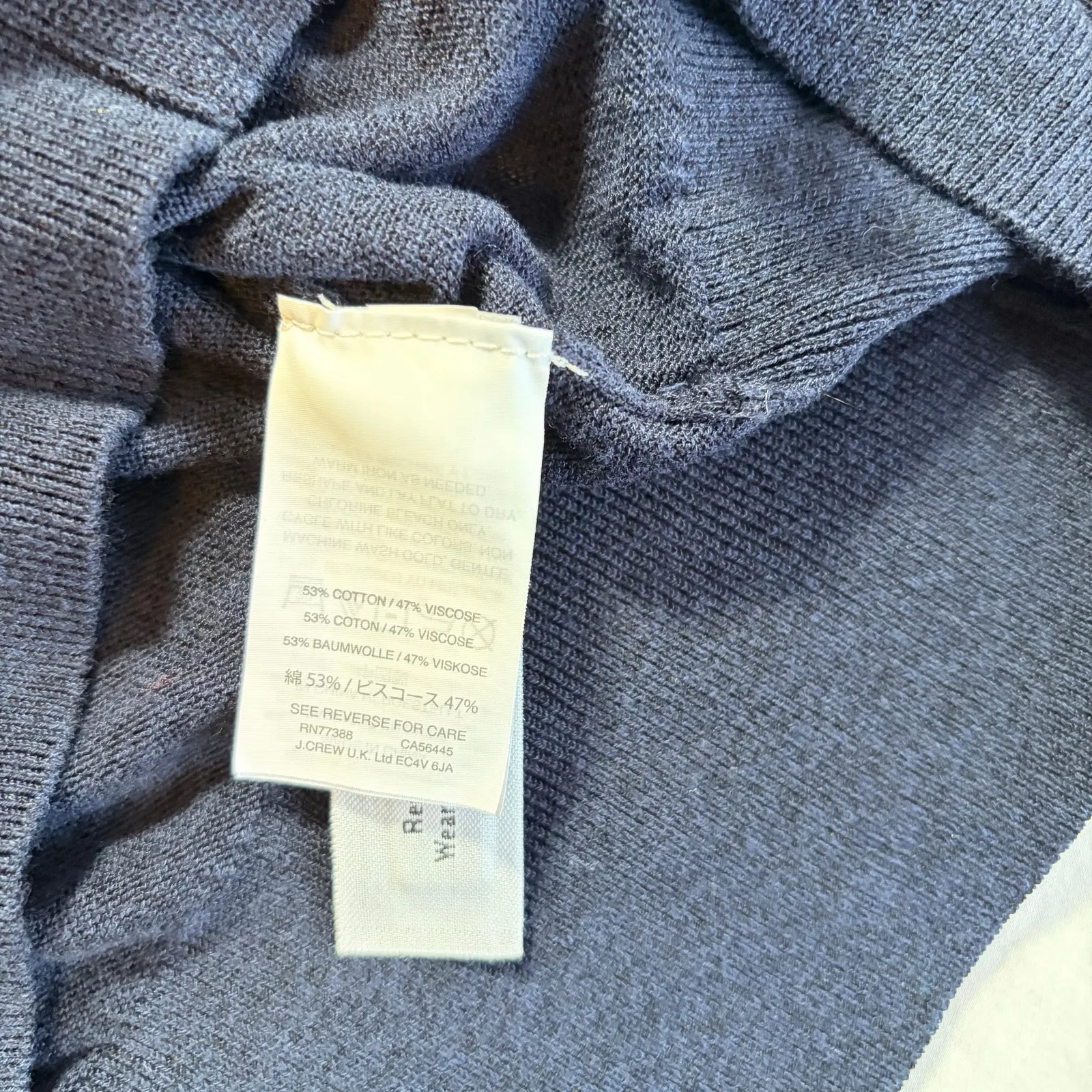 J Crew womens navy lightweight cardigan. Size M. Big buttons. workwear, luxury Blue Size M - Image 3