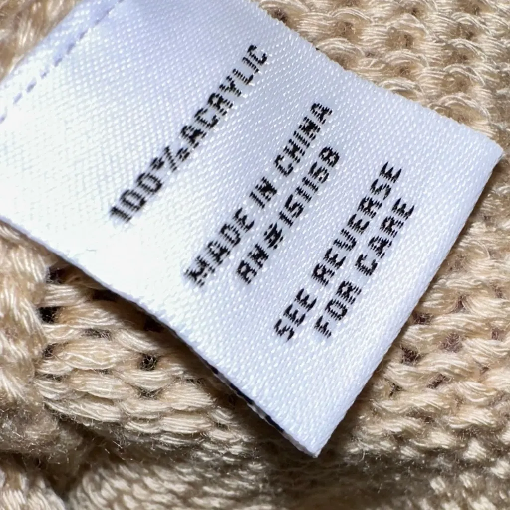 NWT 525 AMERICA Fringe Tank Sweater Dress in‎ Oat (Beige) - large - Image 7