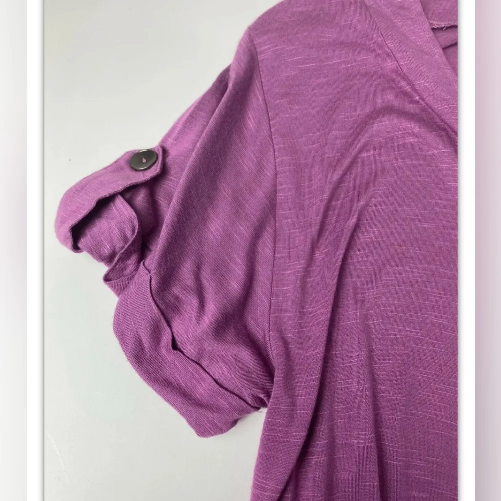 Kensie Girl Vintage Plum Snapshot Purple Tunic NWT Size S MSRP $49 - Image 3