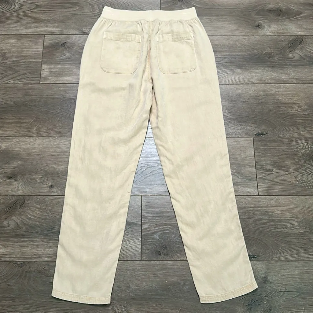 Faherty Arlie High Rise Tapered Casual Pants‎ Safari Tan Size Small - Image 5
