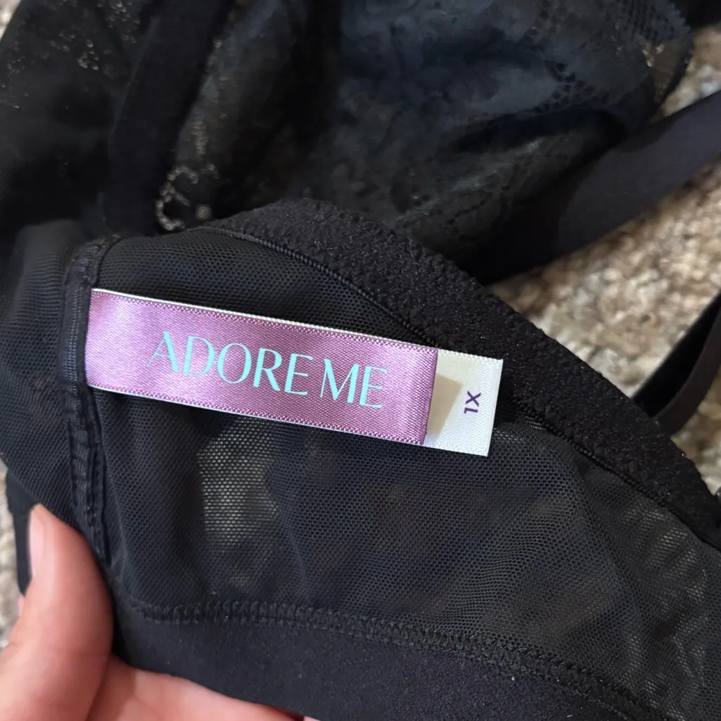 Adore Me Black Lace Bralette - Image 2