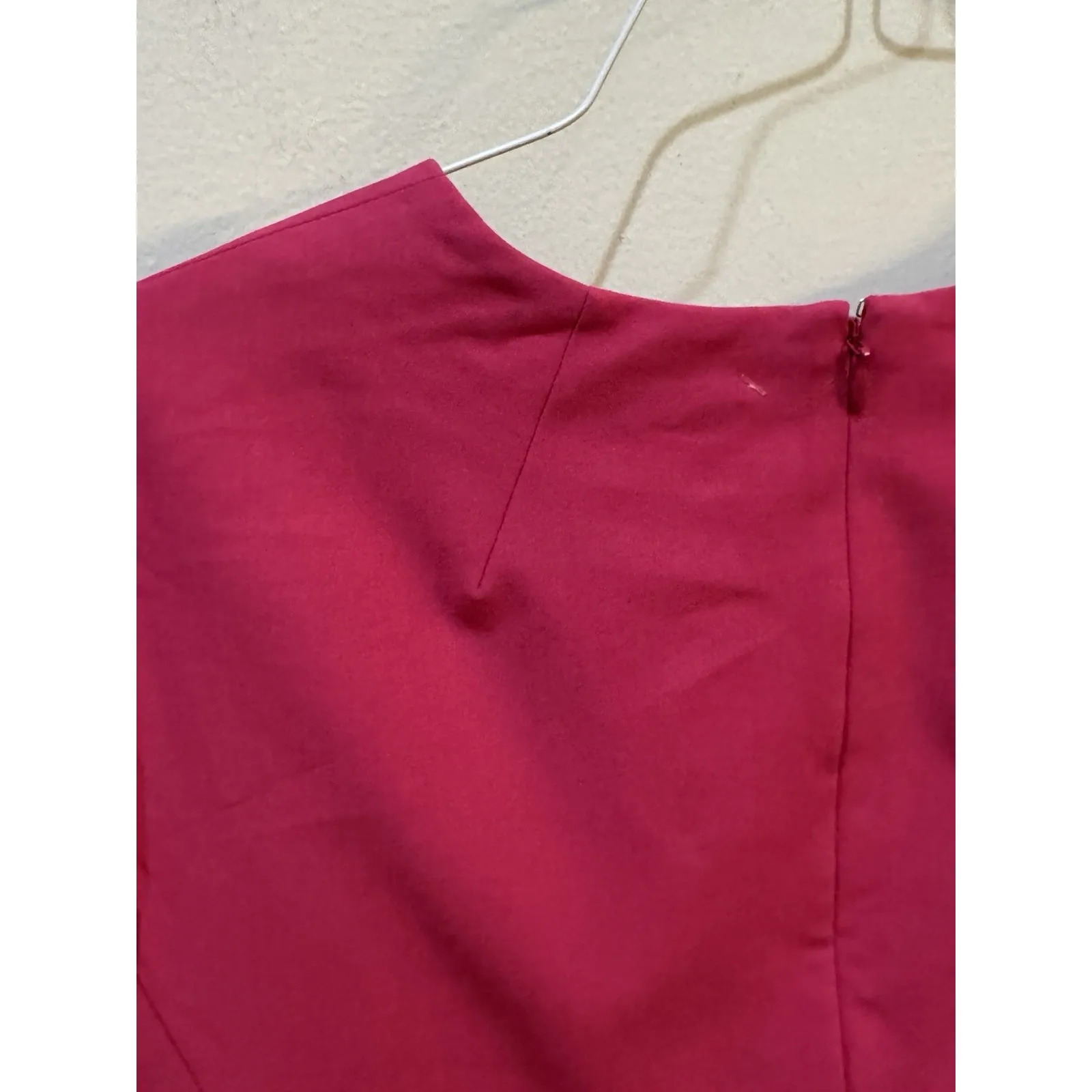 Theory Jatinn in Pink Stretch Wool Short Sleeve Dress Size 12 Sheath Career‎ - Image 4