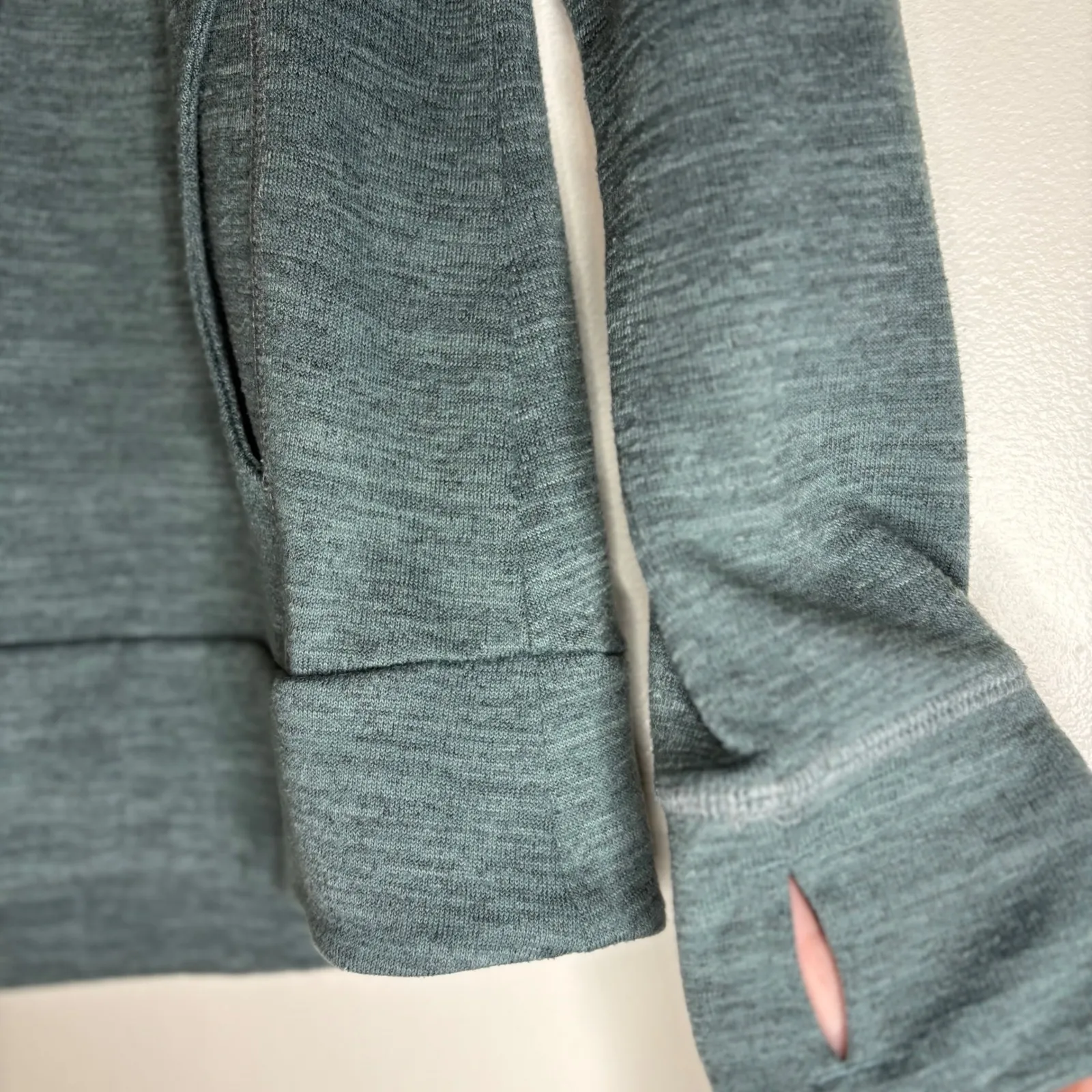 Kuhl Womens Long Sleeve Cowl Neck Pullover Sweatshirt Green Size S - Image 3