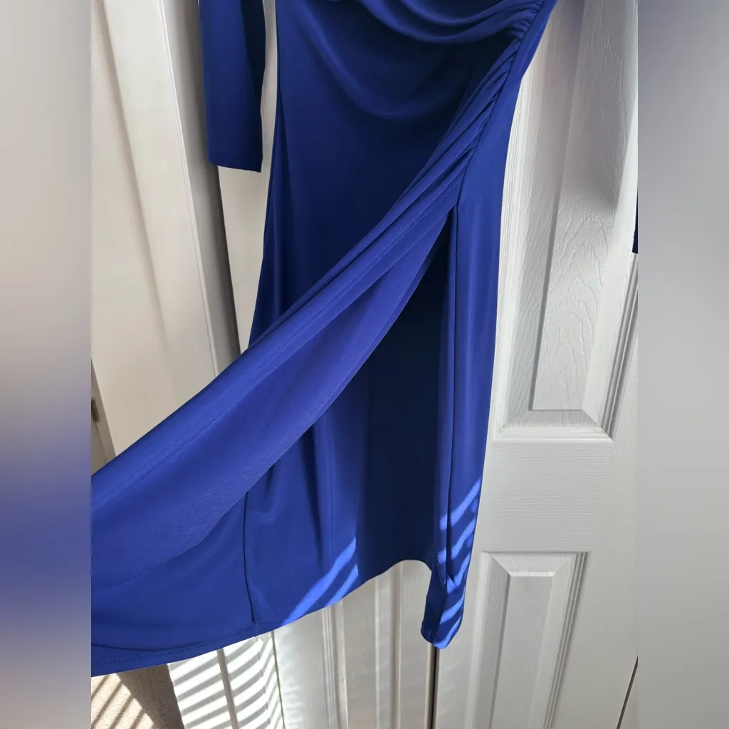 Ralph Lauren Purple Wrap Dress | Size 2 | Ruched & Flattering - Image 4