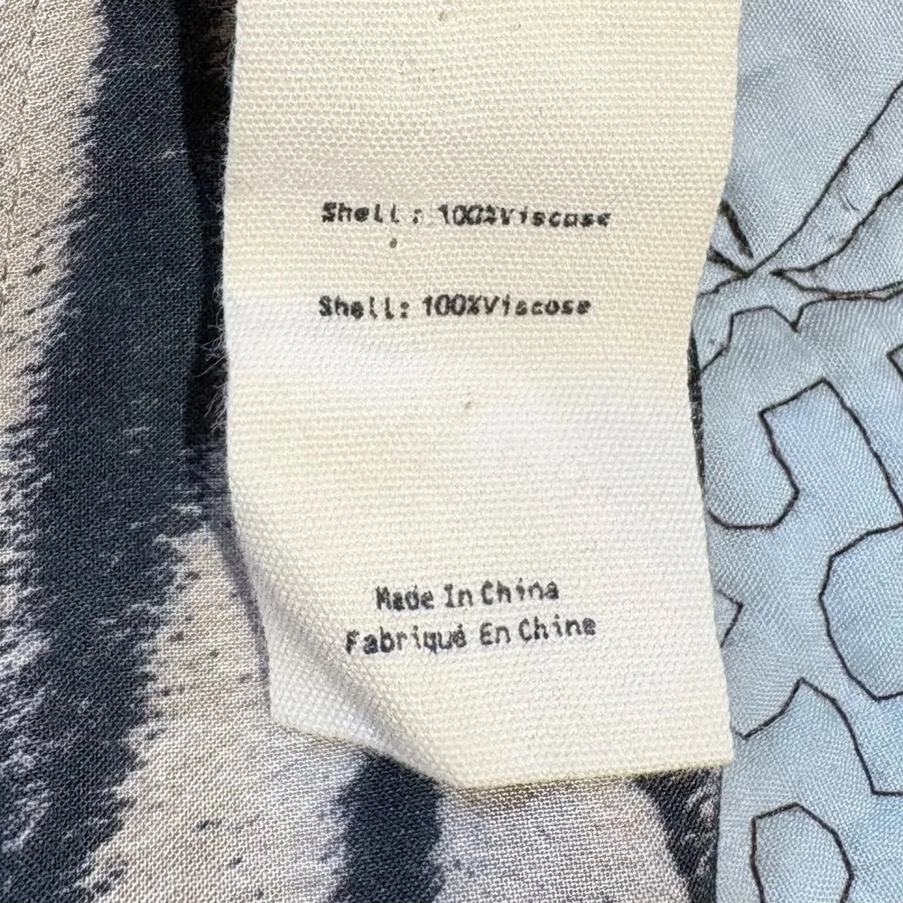 L'AGENCE Holly Tiger Print Button Down Shirt in Coconut Husk Sz Small🧡 - Image 11