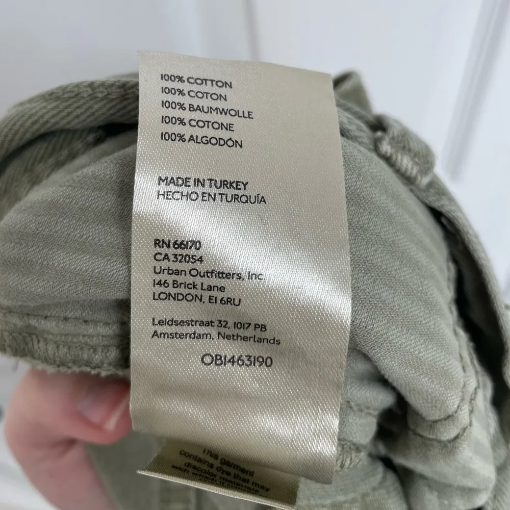 We The Free Free People Distressed Torn Knee Green Denim Pants Women’s Size 28 - Image 5