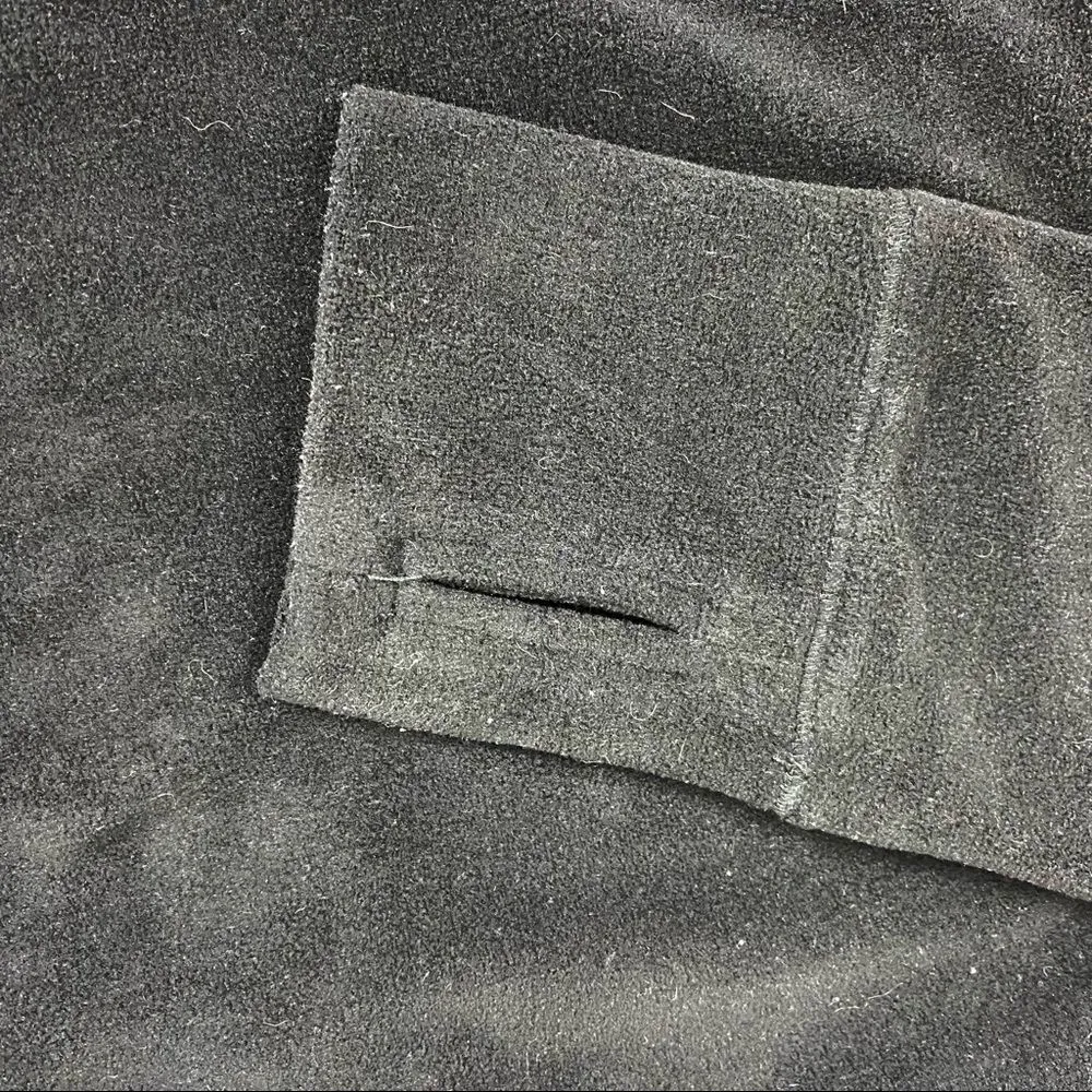 Calvin Klein Black Velour Cowl Neck Long Sleeve Athleisure Top M - Image 4