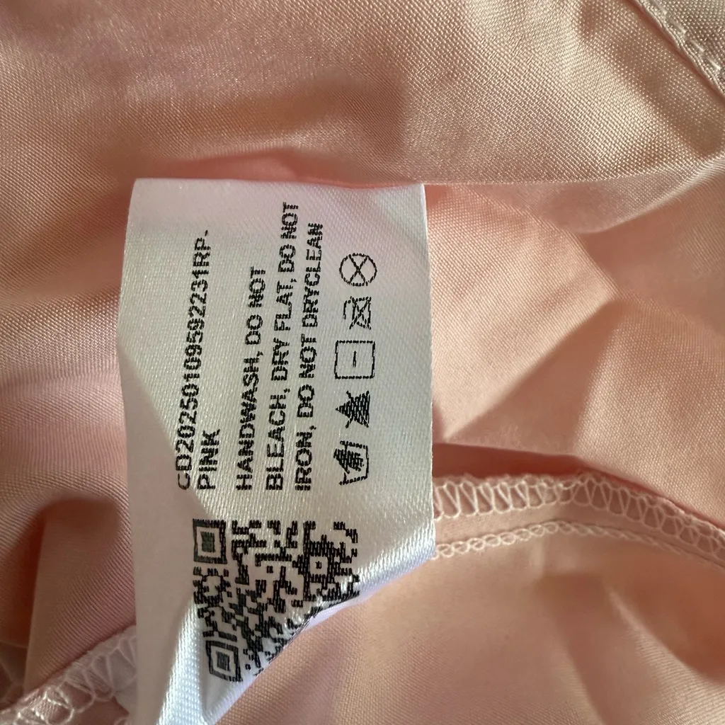 CIDER Ruffle Hem Knotted Layered Cami Top Pink XS NWT IN PACKAGE - Image 8