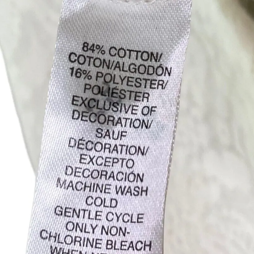 Ann Taylor LOFT Floral Laced Long Sleeve Top Stretch Small Ivory White #4258 - Image 8