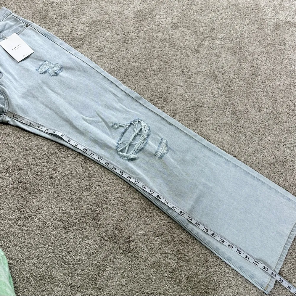 NWT KanCan Montana Ultra High Rise 90s Flare Wide Leg Jeans in Light Wash 15/31 Blue Size undefined - Image 14