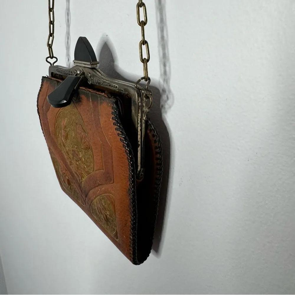 meeker made vintage purse Brown - Image 8