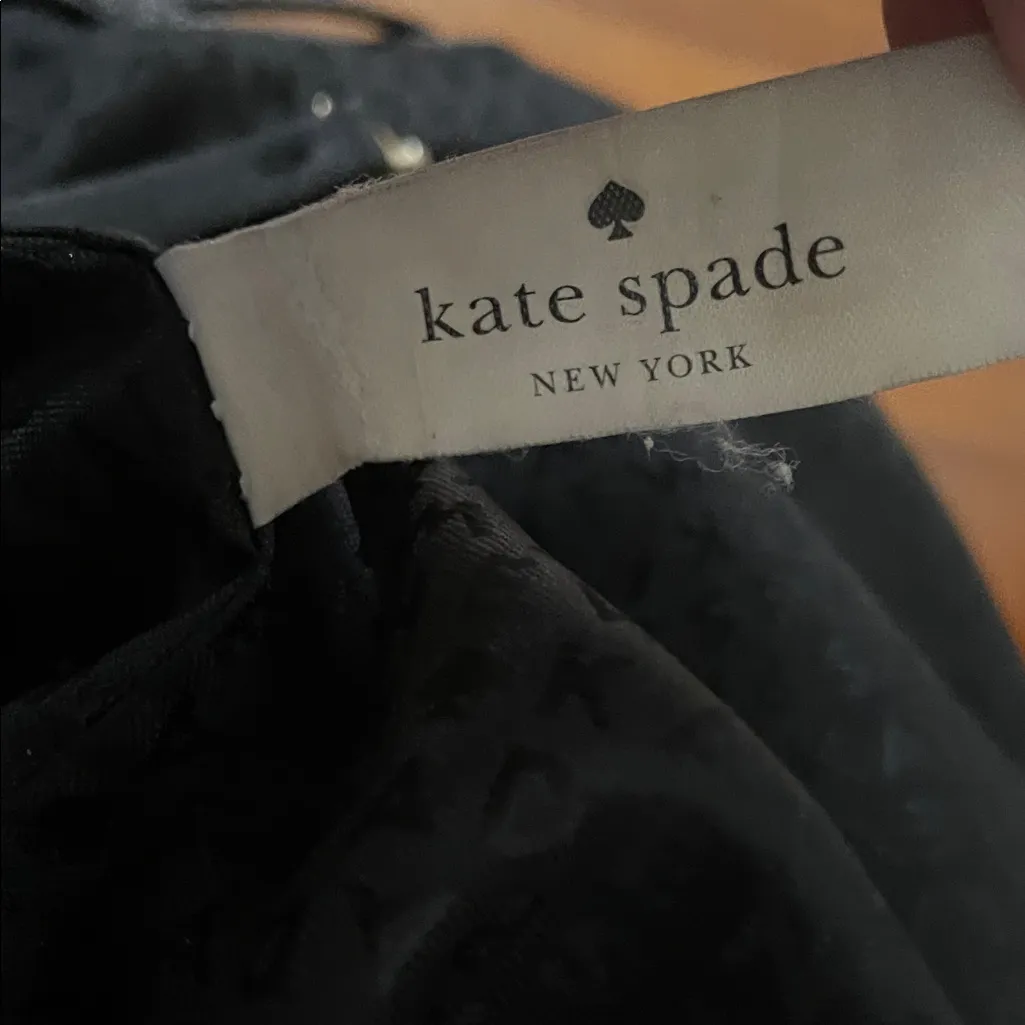 Kate Spade Cooper Grey Street Black Leather Bucket Tote Bag Crossbody WKRU3057 - Image 3