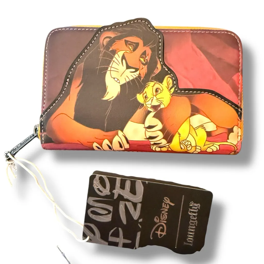 Disney‎ x Loungefly Lion King Villains Scene Scar Zip Around Wallet NEW - Image 2