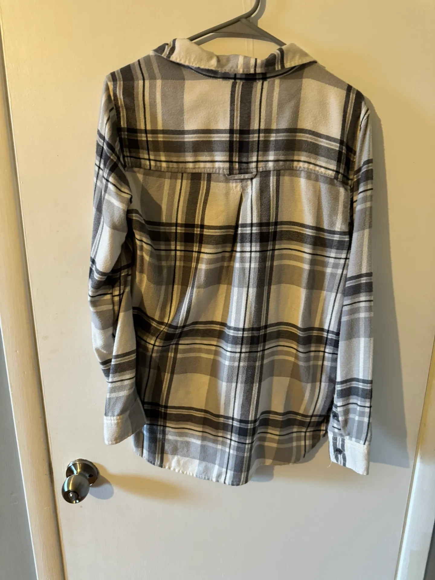 American Eagle Womens Ahh-mazingly Soft Small Gray White Boyfriend - Image 2