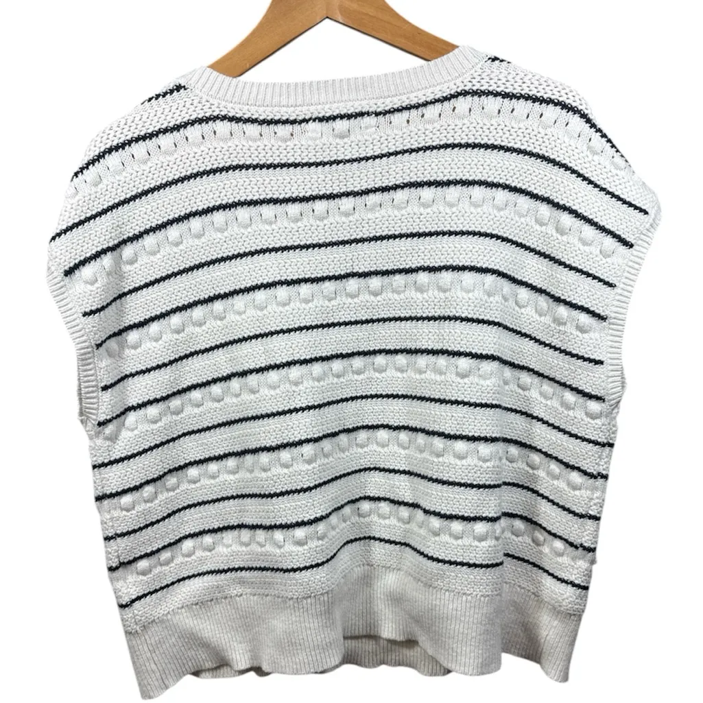 Lucky Brand Sleeveless Striped Poof Sweater - Image 2