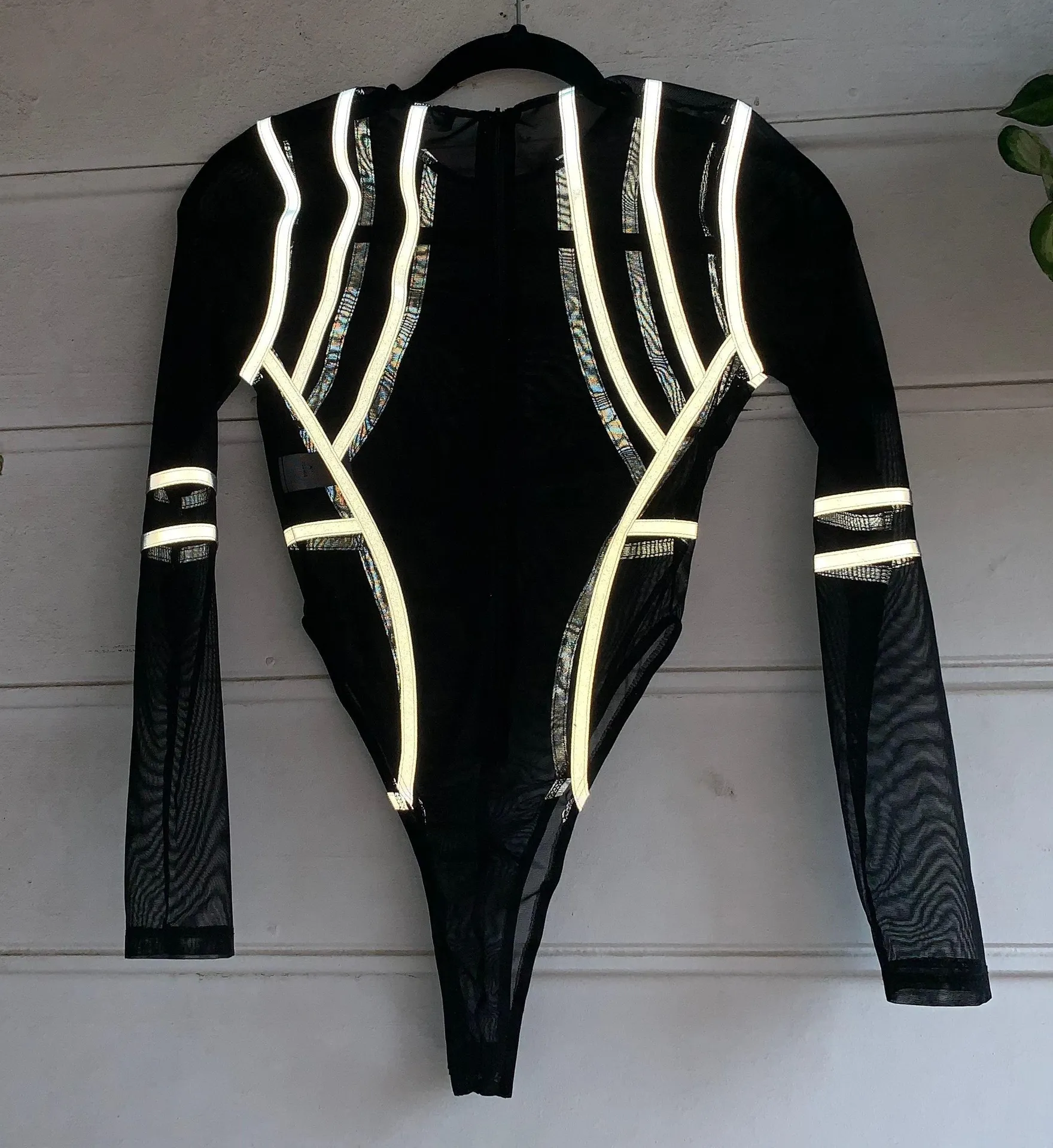 Reflective Bodysuit Black - Image 2