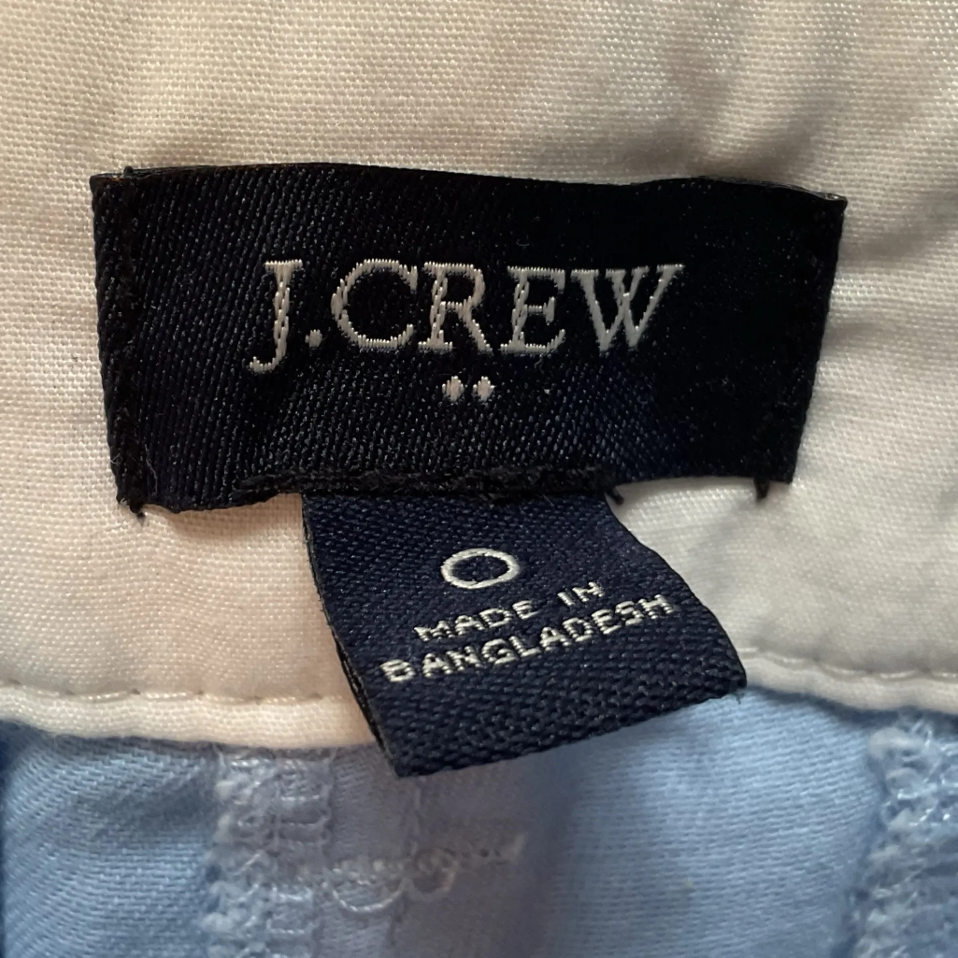 NWOT J. Crew Mercantile Classic Cotton Chino Short 3.5" in Light Blue 0 Fix Snap - Image 8