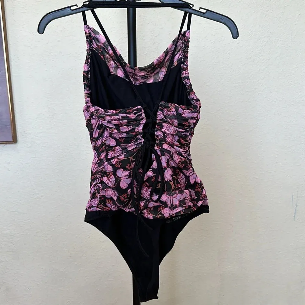 Free People Intimately free butterfly Milkshake Mesh Bodysuit size L‎ - Image 7