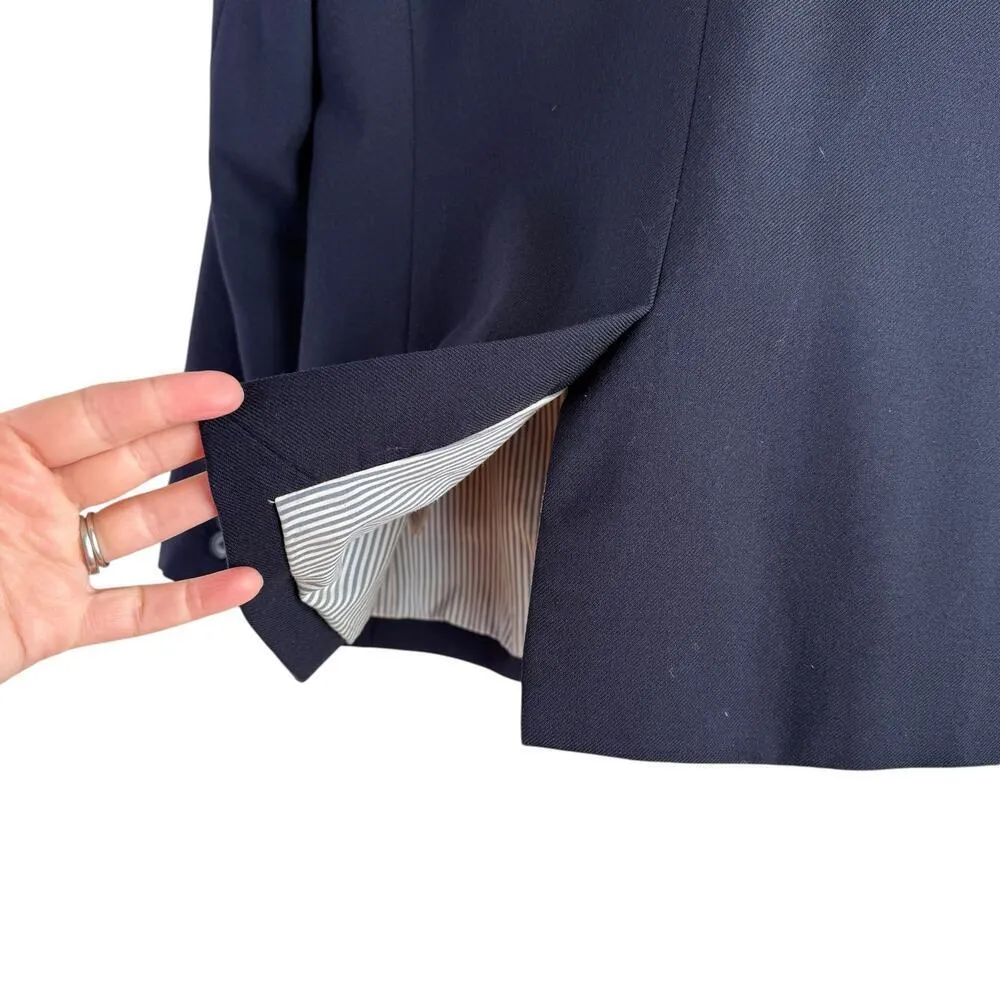 J.Crew Navy Parker Blazer in Wool Flannel One - Image 11