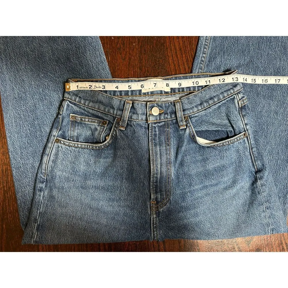 Reformation 90's Mom Jean High Rise Teton Wash Size 26 - Image 5