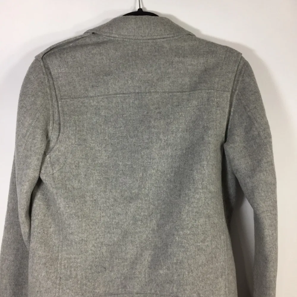 Theory Perfect Moto Double-Face Jacket in Melange
Grey Wool/Cashmere S - Image 13