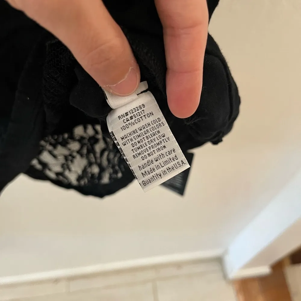 Revolve Michael Lauren Black Raw Hem Sleeveless Tank Lace XS - Image 5