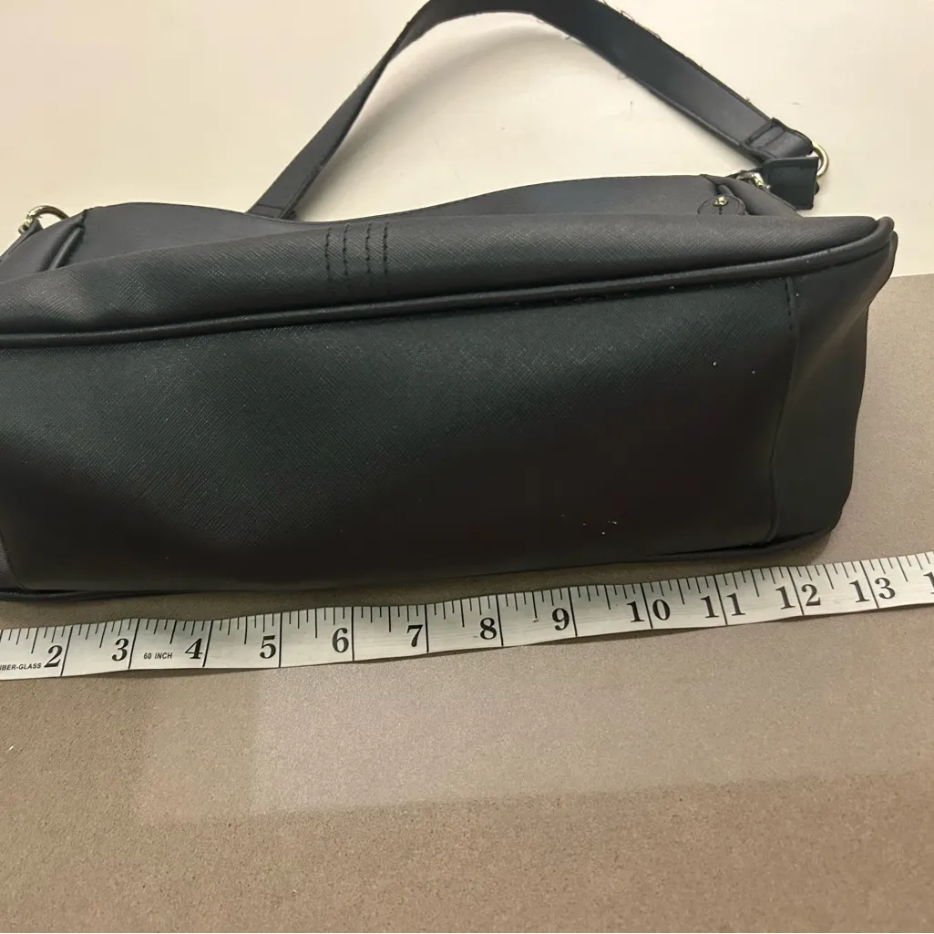 Nicole by Nicole Miller black and Gold Chain Shoulder Bag—Nice Clean Purse - Image 7