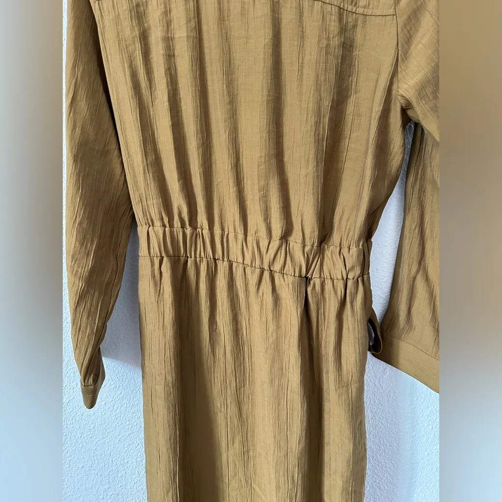 Zara button down shirt dress sz XS - Image 8