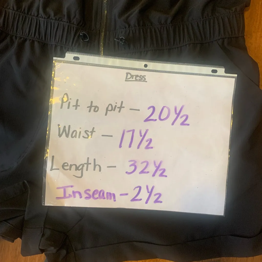 Avia Romper NWT Large Black Sleeveless Shorts Moisture Wicking Pockets - Image 6