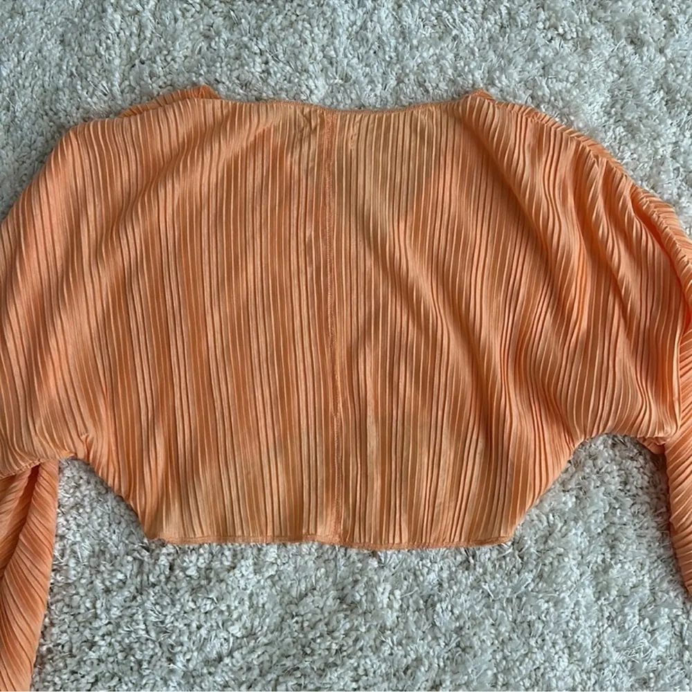 Urban Outfitters Marietta Notch Neck Top Creamsicle Orange Size XS Oversized - Image 6