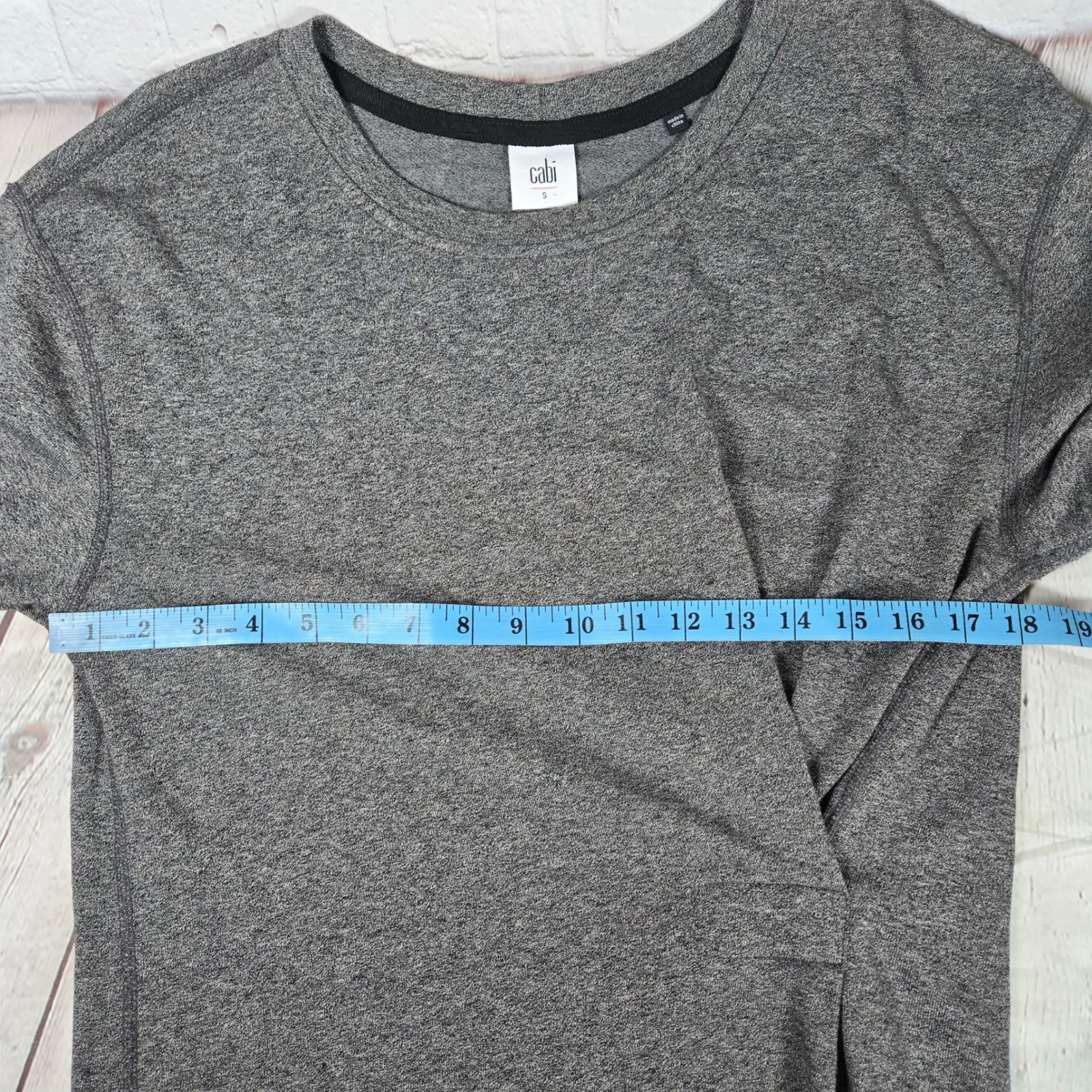 Cabi‎ 3650 Put on Sweatshirt Gray Long Sleeve Knit Dress Mini Casual S - Image 5