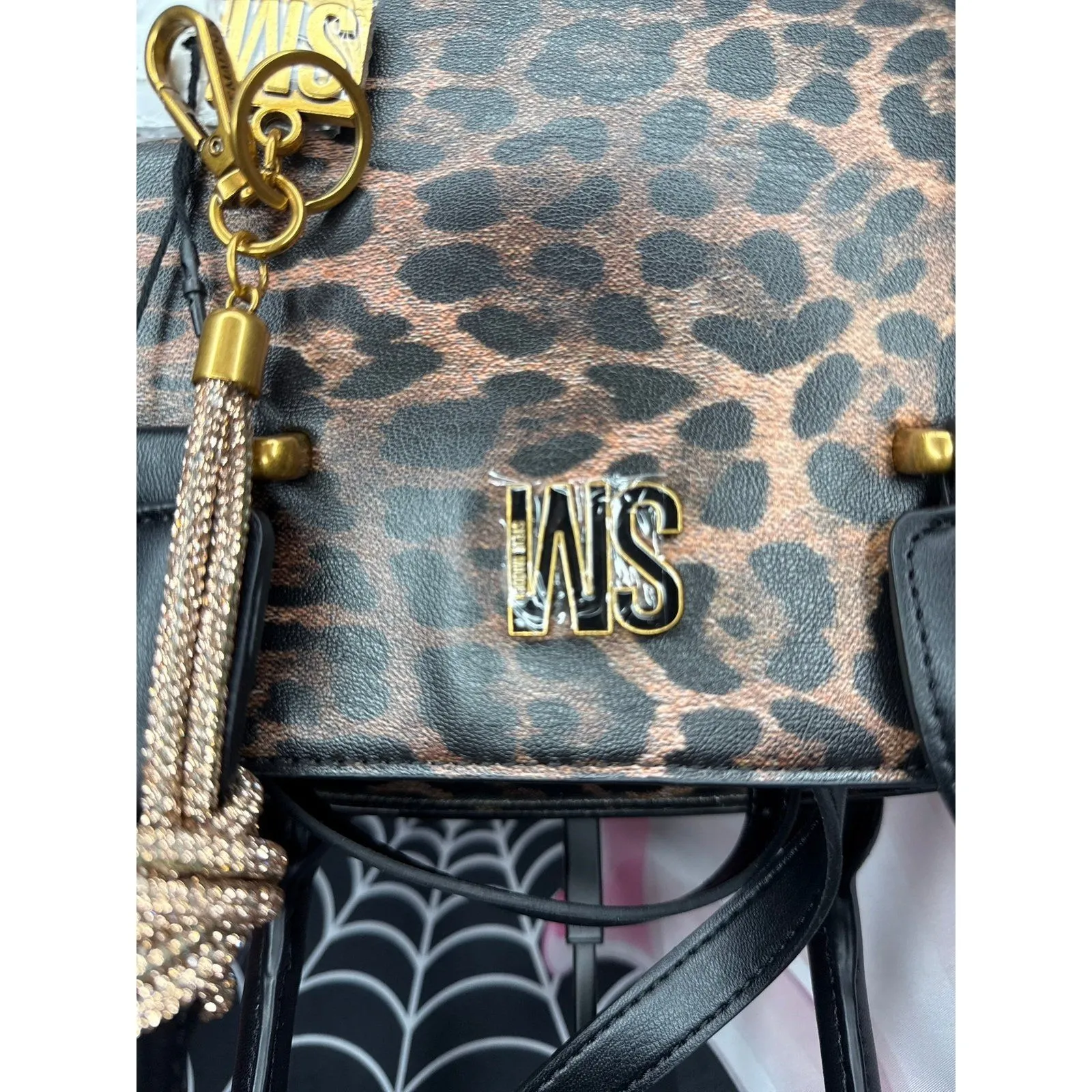 NEW Steve Madden Leopard Large Satchel Handbag - Image 2