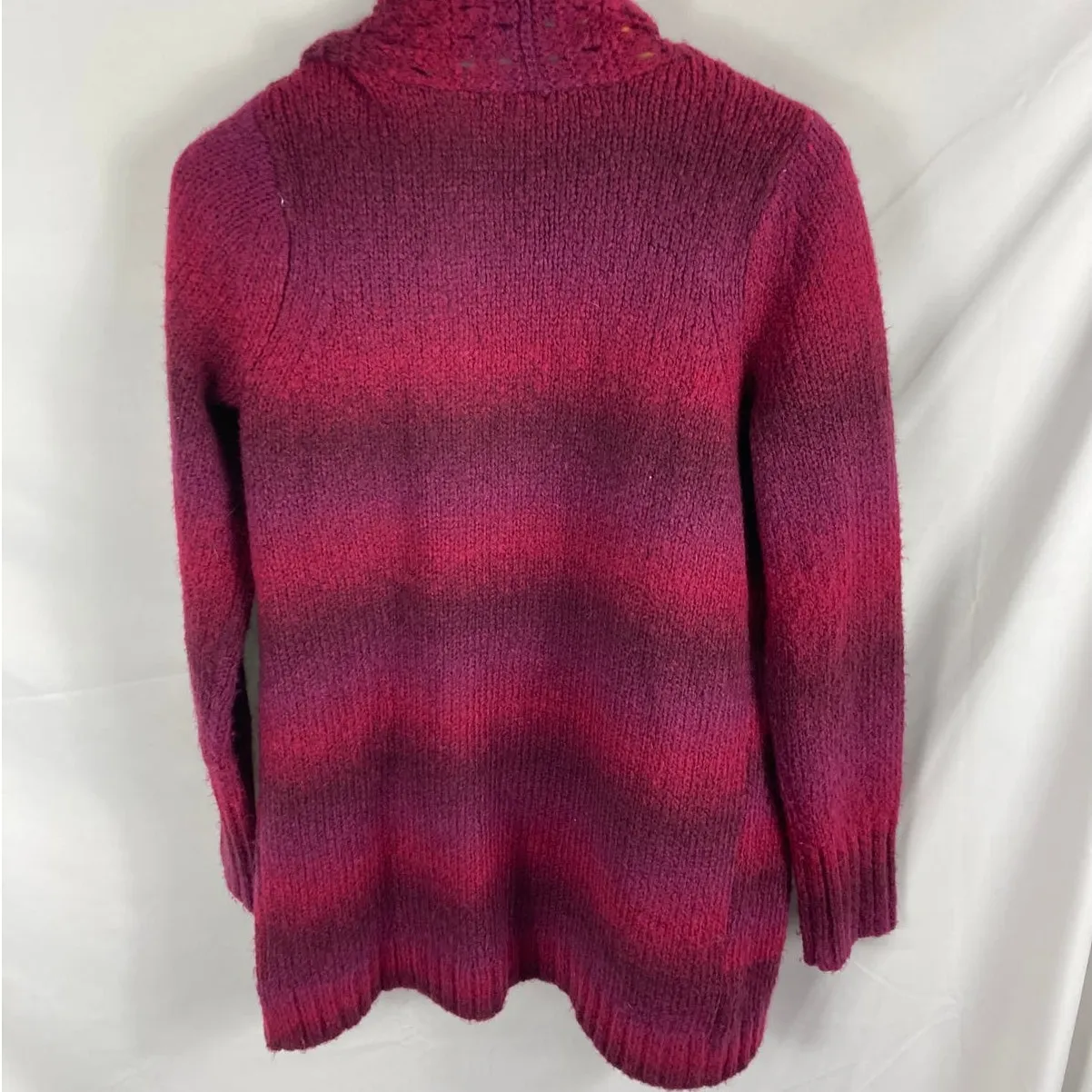 Eddie Bauer Open Front Thick Knit Sweater Size Medium - Image 4