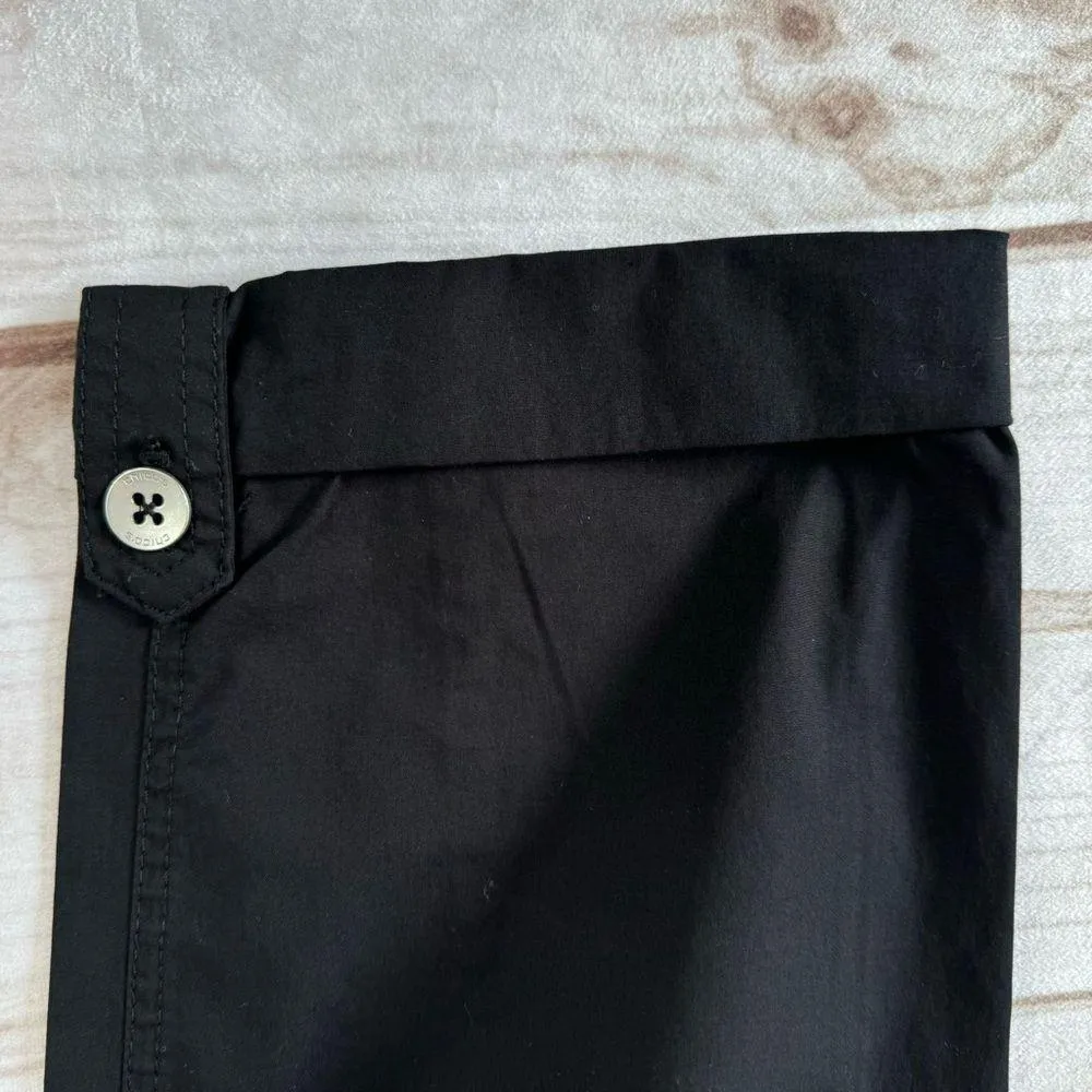 Chico’s Fitigues Christa Roll Pants in Basic Black Size 1/8 NEW - Image 9