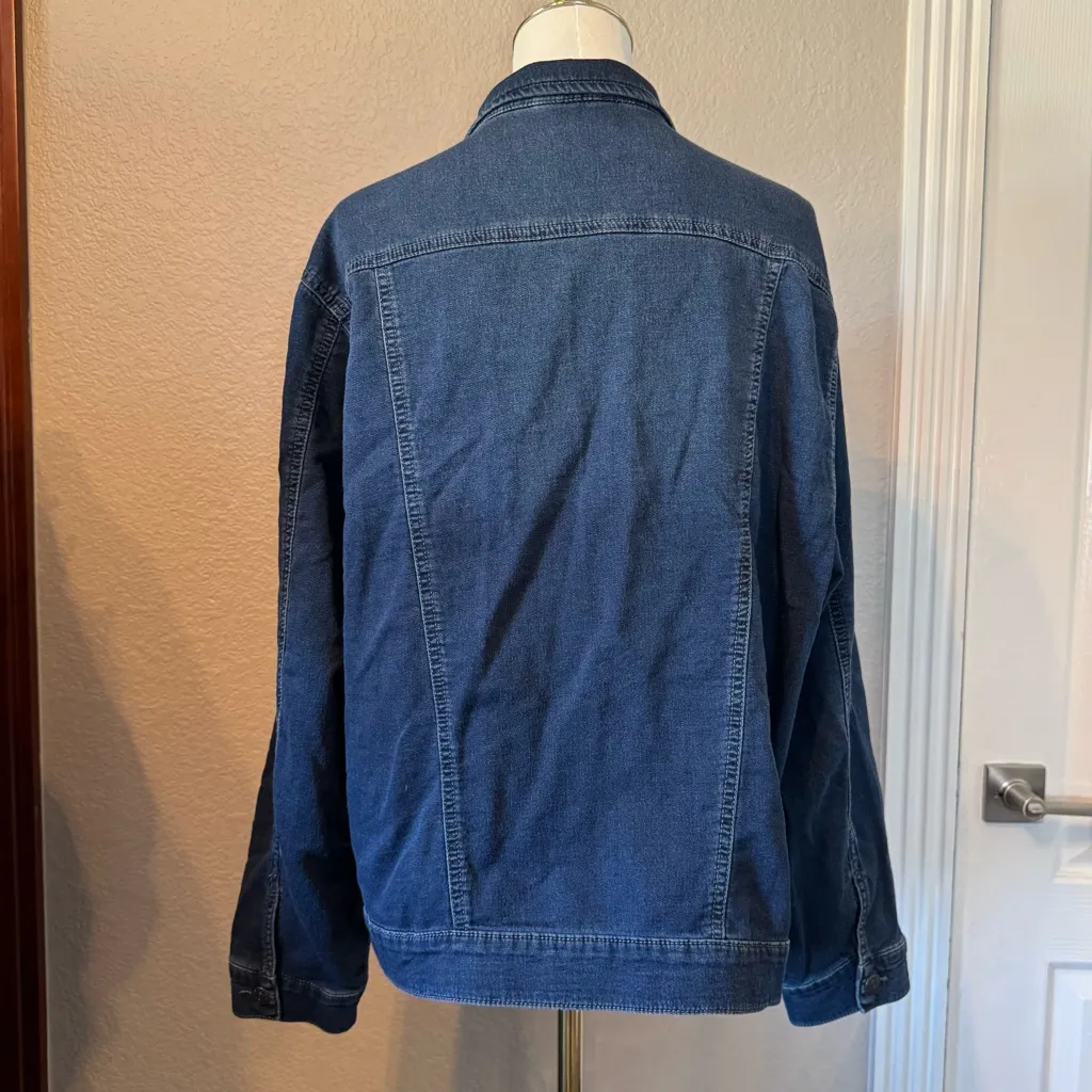 Buffalo David Bitton Women’s Indigo Blue Jean Jacket XXL - Image 7