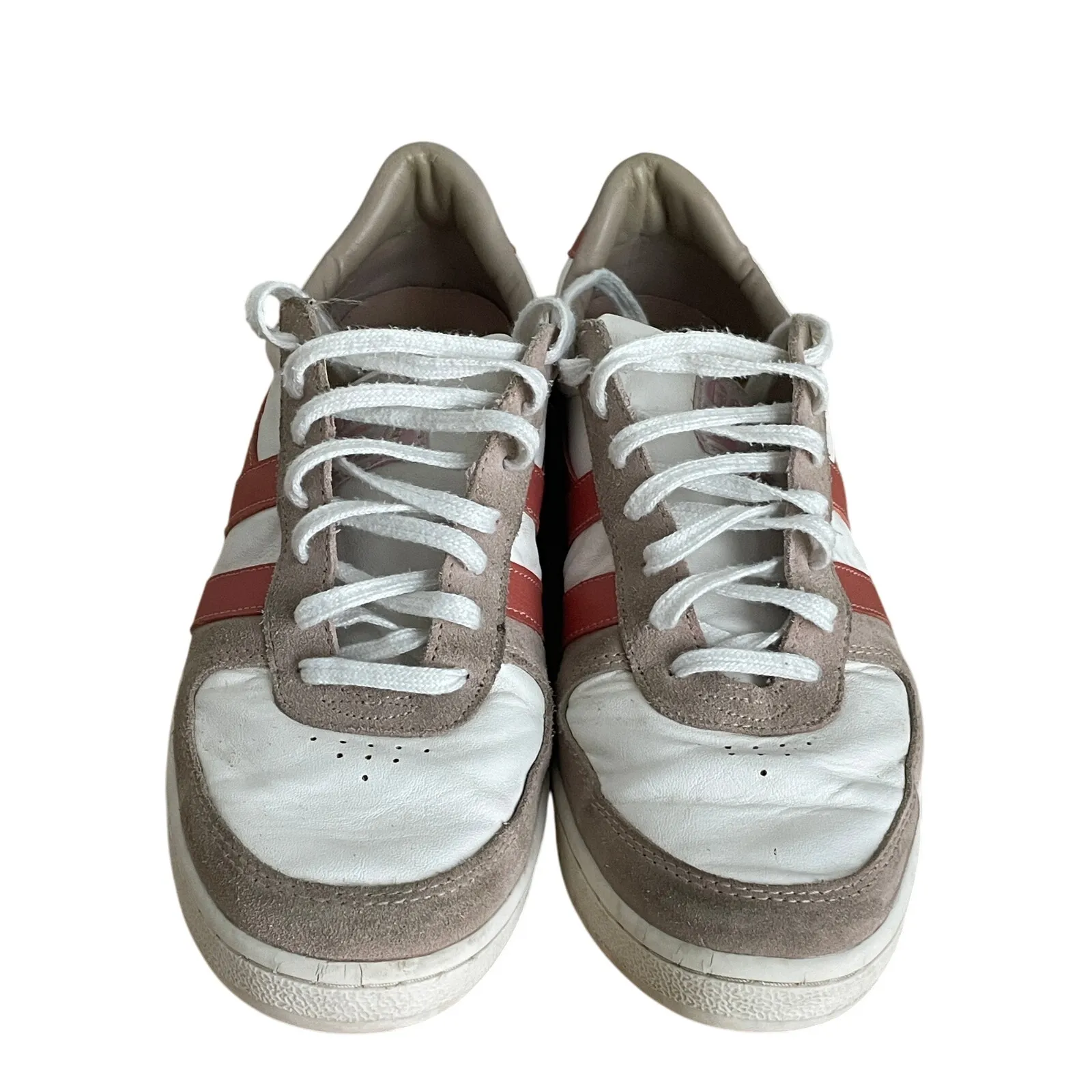 Gola Classics Women's Grandslam Pure Sneakers White/Blossom/Hot Coral Size 9 White - Image 5