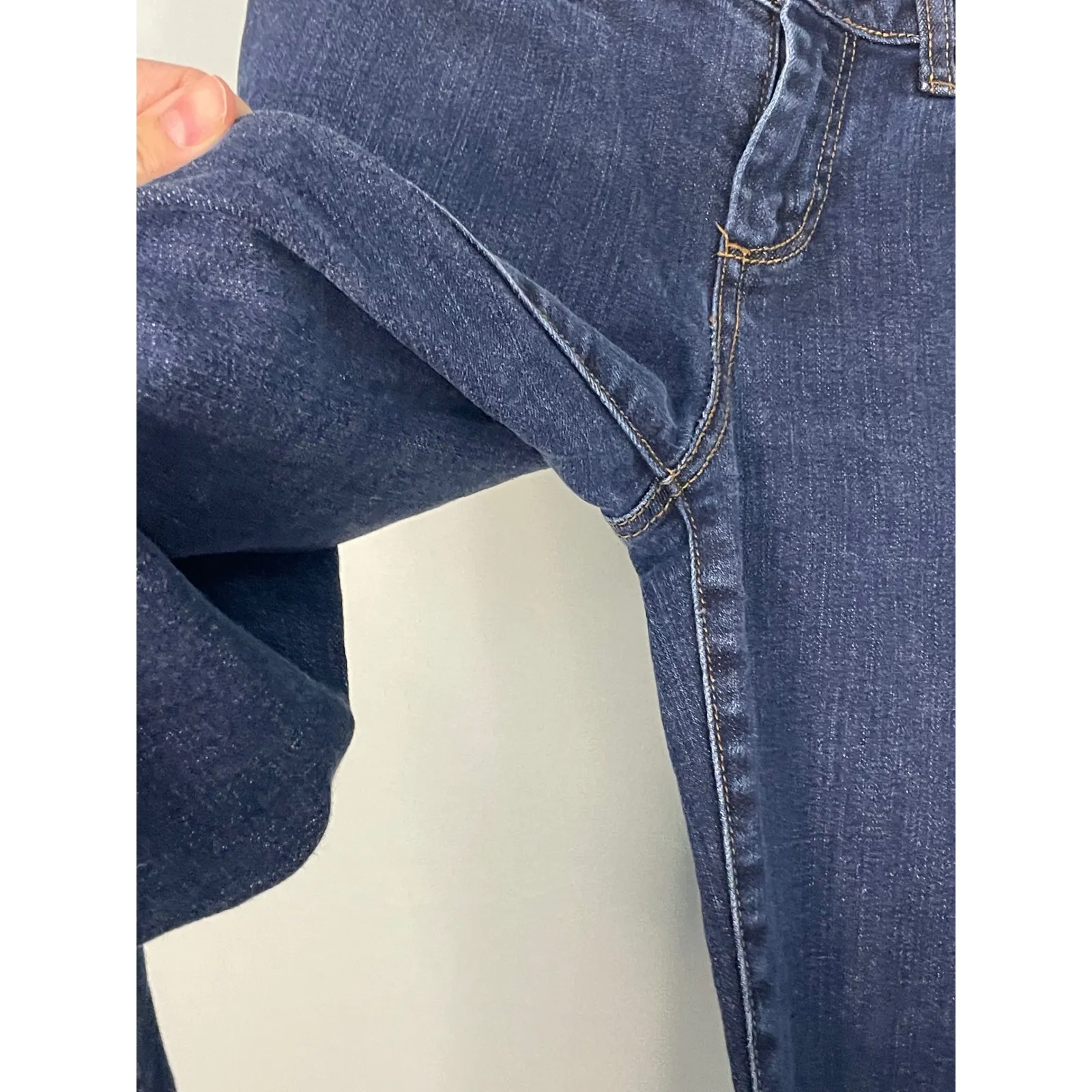 Talbots Womens Heritage Boot Jeans Dark Wash Size 4‎ Petite - Image 4