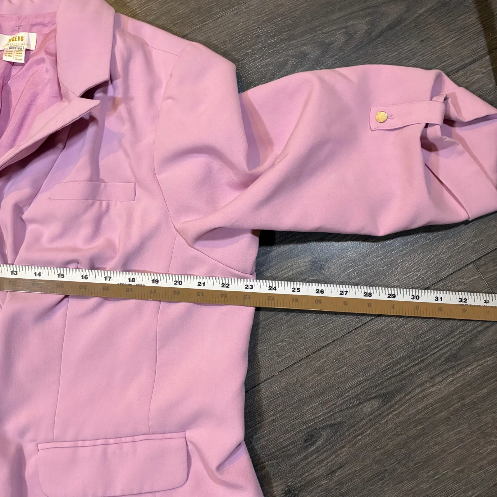 Maeve‎ Anthropologie Blazer 18W Pink Career Jacket Casual Business Cute - Image 8