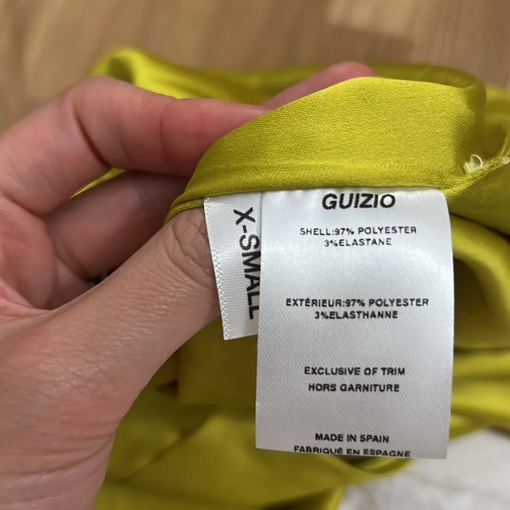 NWOT Danielle Guizio sequin-embellished cut-out minidress in canary yellow - Image 11