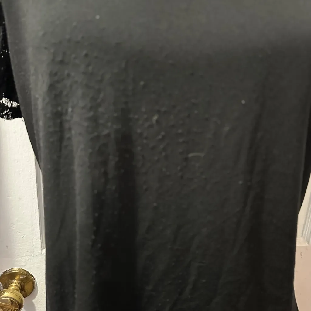 Trixxi Black Lace Sleeve Top in S - Image 2