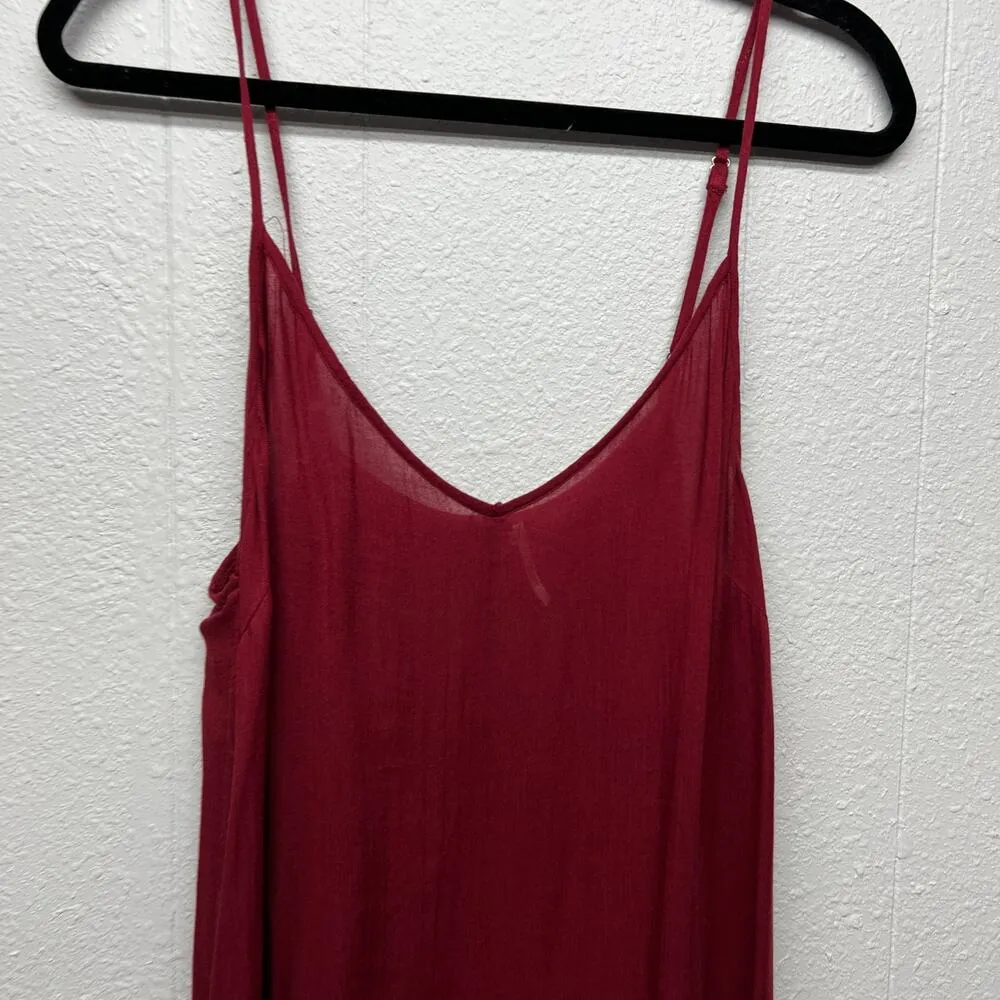 Free People Tank Dress Womens Large Lightweight Beachy Coastal Minimalist Chic - Image 4