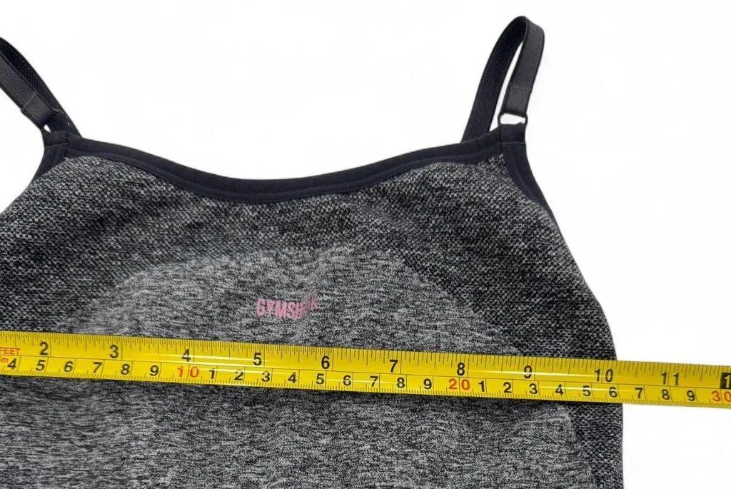 Gymshark Bra Womens S Heather Grey Flex Athletic Dry High Neck - Image 4