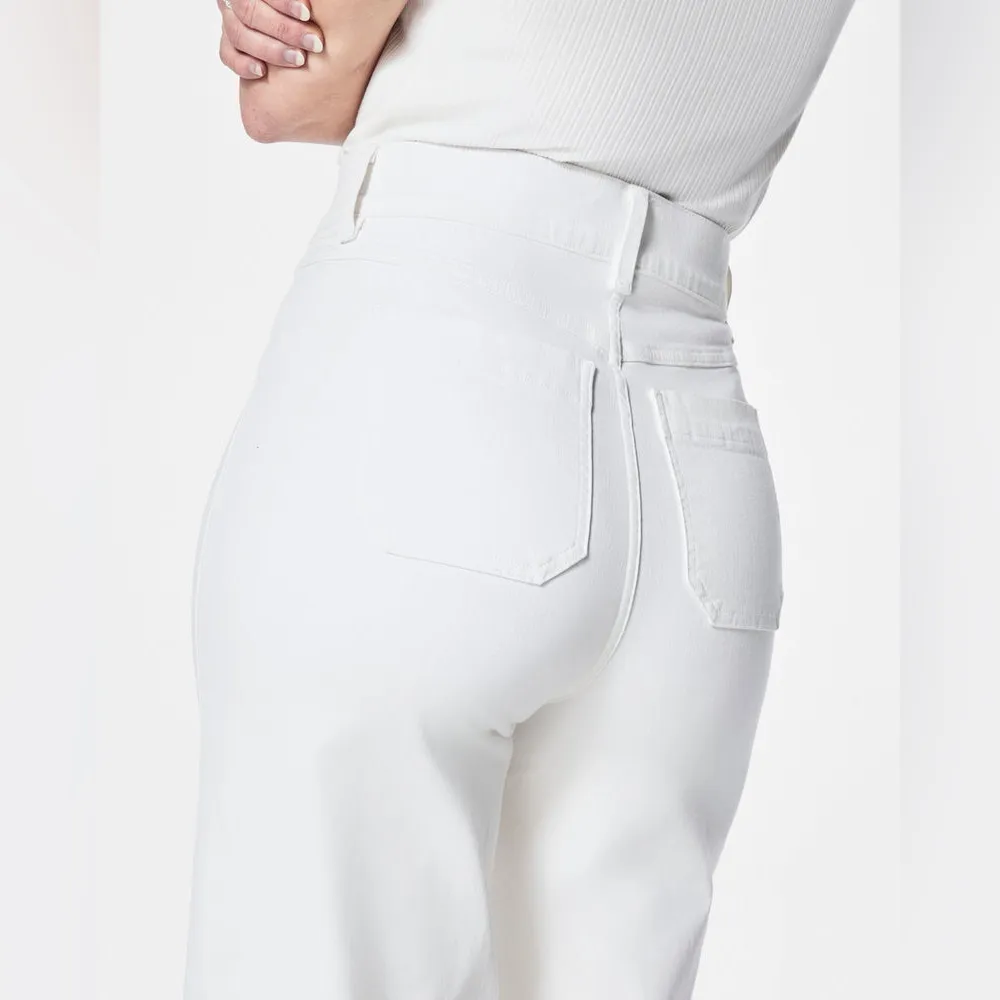 Spanx Cropped Wide Leg pant with Patch Pockets white size 1X tall - Image 3