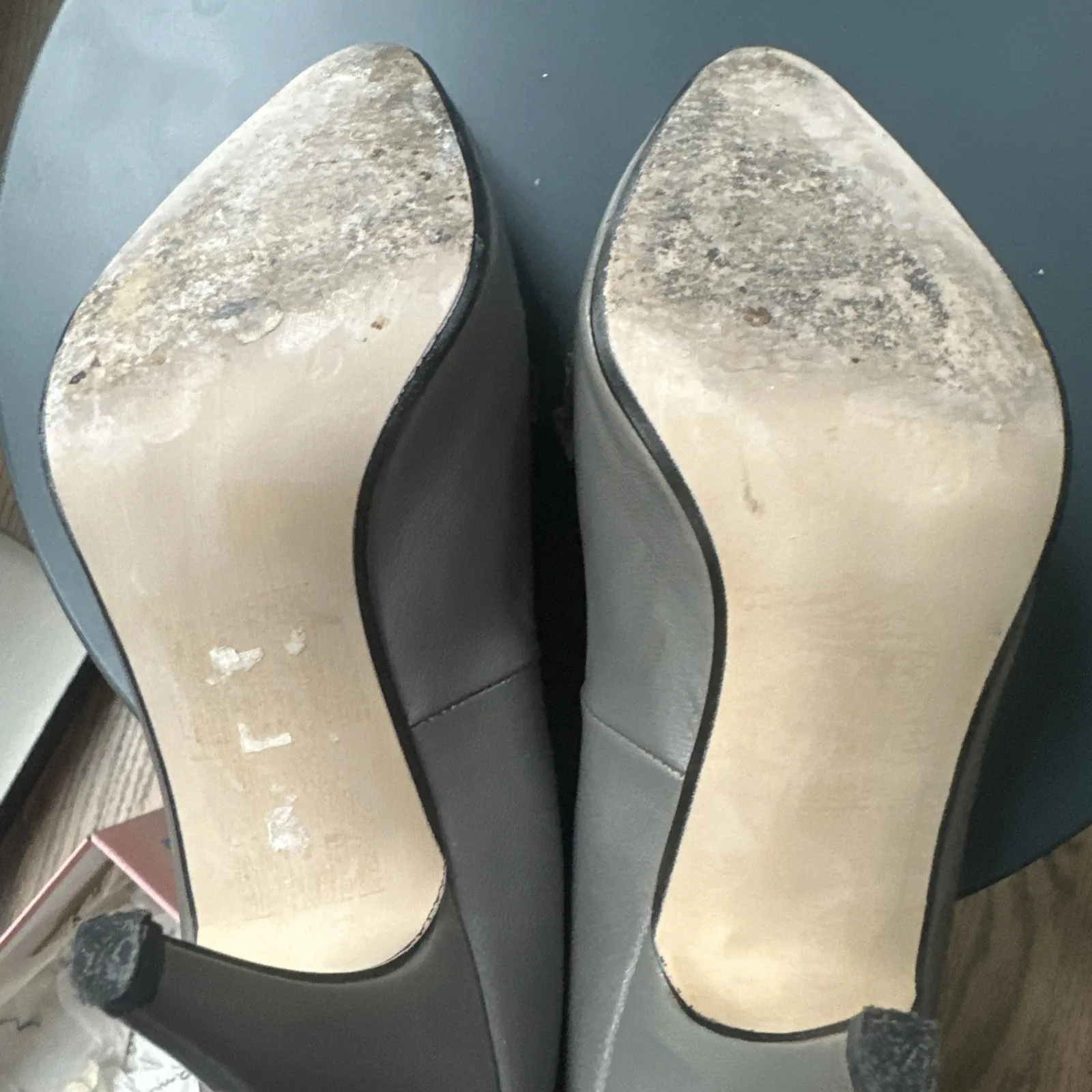 Vintage‎ Axiom Gray Heel With Reptile Toe Fan Detail 6.5M EUC Size 6.5 - Image 11