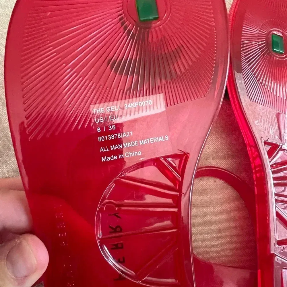 Katy Perry The Geli Sandal Red with Palm Tree NEW Size 6 - Image 8