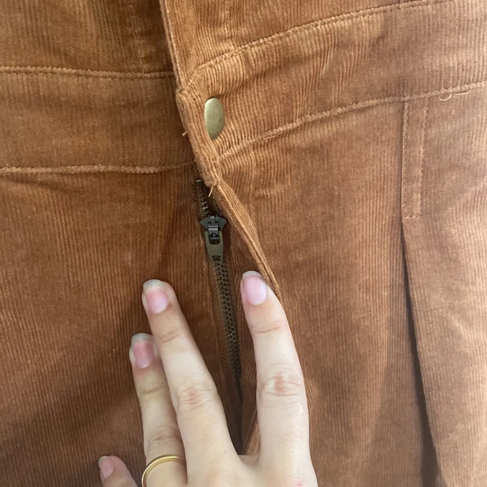 Olivaceous  Rust Brown Corduroy Jumpsuit/Overalls - Image 4