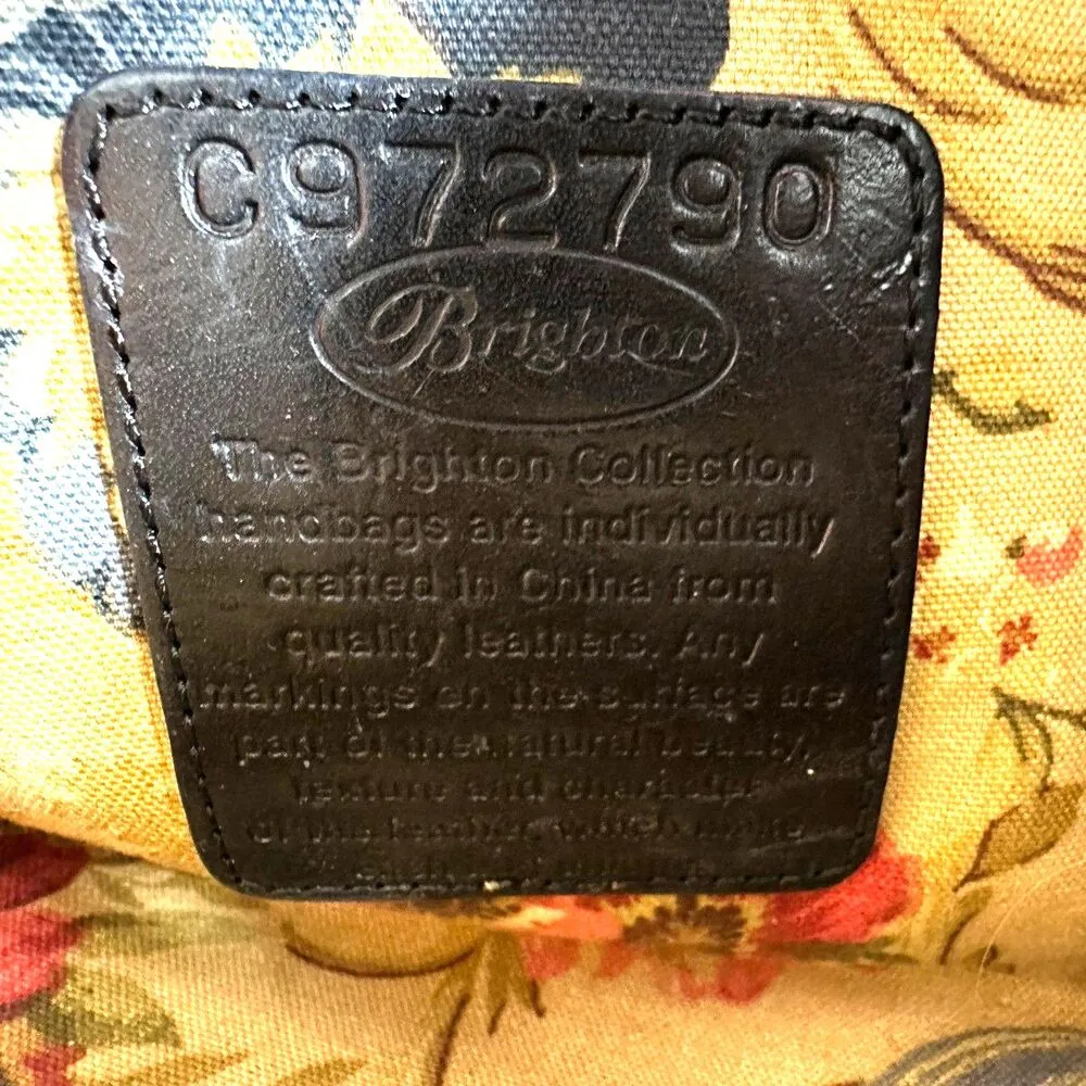 Brighton Burgundy Croc Embossed Crossbody Purse Handbag Bag - Image 4